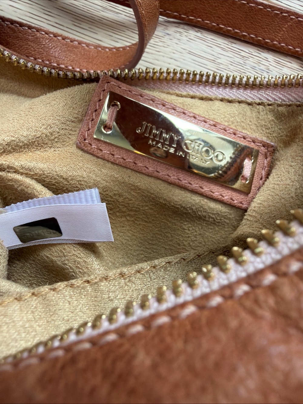 Jimmy Choo Brown Leather Star-Stud Crossbody Bag - Picture 9 of 14